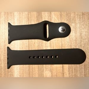 NWOT Watch BAND for APPLE Watch. Fits Apple watch case 42mm/44mm. Black silicone